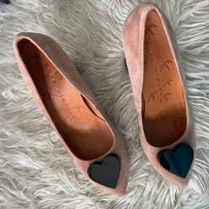 Chie Mihara nude suede heels
